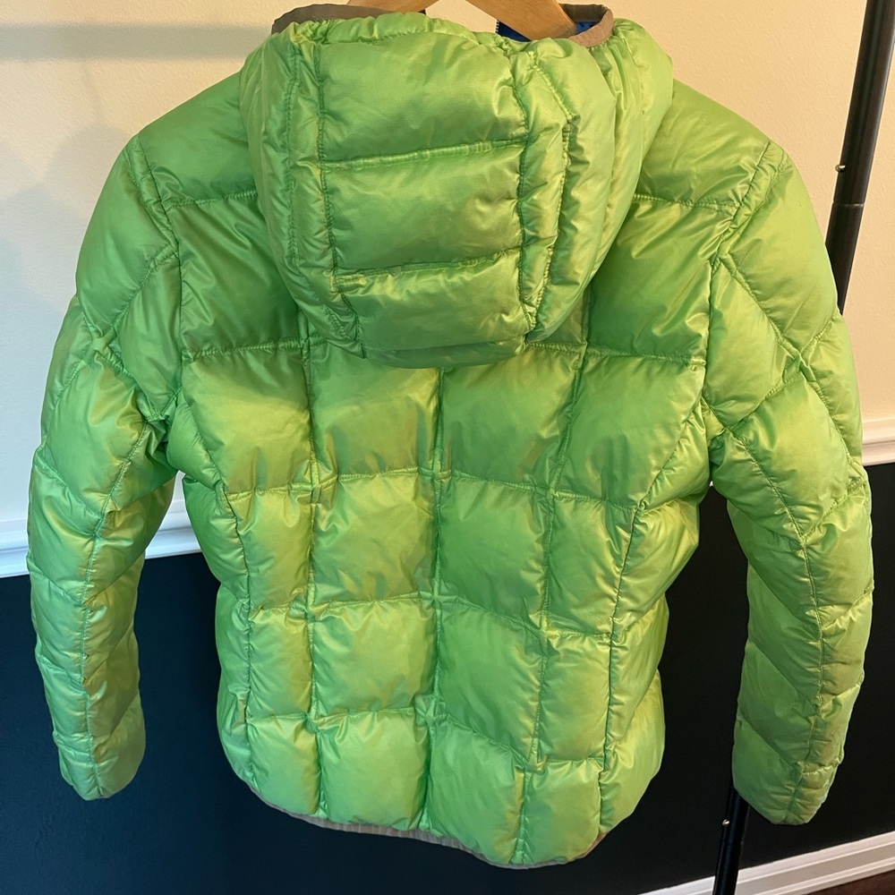 Eddie Bauer First Ascent Hooded Downlite Sweater, Lime Green, Puffer, Women's S - Picture 6 of 8